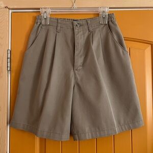 Vintage pleated trouser shorts